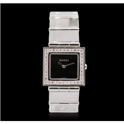 Unisex Stainless Steel Diamond Gucci Wristwatch