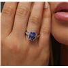 Image 3 : 14KT White Gold 3.63ct Tanzanite and Diamond Ring