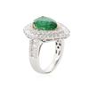Image 6 : 14KT White and Yellow Gold 3.70ct Emerald and Diamond Ring