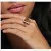 Image 5 : 14KT White Gold 7.33ct Citrine Quartz and Diamond Ring