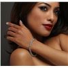 Image 2 : 14KT White Gold 13.54ctw Diamond Tennis Bracelet
