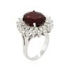 Image 6 : 14KT White Gold 6.56ct Ruby and Diamond Ring