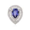 Image 3 : 18KT White Gold 4.81ct Tanzanite and Diamond Ring
