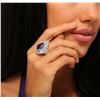 Image 5 : 18KT White Gold 4.81ct Tanzanite and Diamond Ring