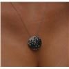 Image 5 : 14KT White Gold 0.62ctw Diamond Pendant With Chain