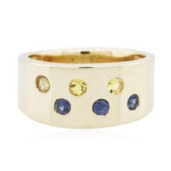 14KT Yellow Gold 0.60ctw Sapphire Ring