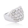 Image 4 : 14KT White Gold 3.64ctw Diamond Ring