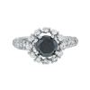 Image 3 : 14KT White Gold 1.75ctw Black Diamond Ring