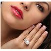 Image 1 : 14KT White Gold Pearl and Diamond Ring