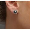 Image 1 : 18KT White Gold 2.03ctw Blue Diamond Earrings