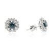 Image 4 : 18KT White Gold 2.03ctw Blue Diamond Earrings