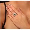 Image 2 : 14KT Yellow Gold 1.75ct Emerald and Diamond Ring