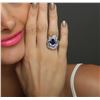 Image 1 : 18KT White Gold 5.36ct Tanzanite and Diamond Ring