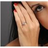 Image 3 : 14KT White Gold 0.87ct Princess Cut Diamond Solitaire Ring