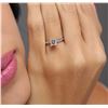 Image 4 : 14KT White Gold 0.87ct Princess Cut Diamond Solitaire Ring