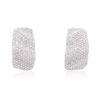 Image 3 : 18KT White Gold 1.09ctw Diamond Earrings