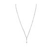 Image 4 : 14KT White Gold 0.25ctw Diamond Pendant With Chain