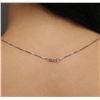Image 6 : 14KT White Gold 0.25ctw Diamond Pendant With Chain
