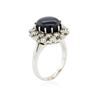 Image 7 : 14KT White Gold 8.31ct Sapphire and Diamond Ring