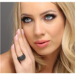 14KT Black Gold 2.40ctw Black Diamond Ring