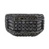 Image 3 : 14KT Black Gold 2.40ctw Black Diamond Ring