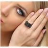 Image 5 : 14KT Black Gold 2.40ctw Black Diamond Ring