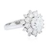 Image 4 : 14KT White Gold 2.40ctw Diamond Ring