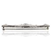 Image 3 : 18KT White Gold 1.58ct Sapphire and Diamond Brooch