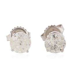 14KT White Gold 2.31ctw Diamond Earrings