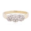 Image 3 : 14KT Two-Tone Gold 0.35ctw Diamond Ring