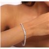 Image 2 : 14KT White Gold 4.44ctw Diamond Tennis Bracelet