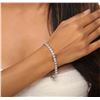 Image 5 : 14KT White Gold 4.44ctw Diamond Tennis Bracelet