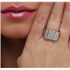 Image 6 : 14KT White Gold 0.88ctw Diamond Ring
