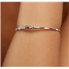 Image 5 : 14KT White Gold 0.91ctw Diamond Bangle Bracelet