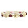 Image 4 : 14KT Yellow Gold 30.97ctw Ruby and Diamond Bracelet