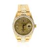 Image 1 : Gents Rolex 18KT Gold 4.40ctw Diamond Super President Style Wristwatch