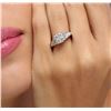 Image 1 : 14KT White Gold 1.12ctw Diamond Ring