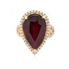 Image 3 : 14KT Yellow Gold 13.96ct Ruby and Diamond Ring