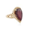 Image 4 : 14KT Yellow Gold 13.96ct Ruby and Diamond Ring