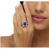 Image 5 : 14KT Yellow Gold 7.68ct Tanzanite and Diamond Ring