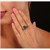 Image 2 : 14KT Yellow Gold 3.26ct Emerald and Diamond Ring