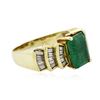 Image 4 : 14KT Yellow Gold 3.26ct Emerald and Diamond Ring