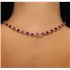 Image 5 : 14KT Yellow Gold 40.78ctw Ruby and Diamond Necklace