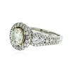 Image 2 : 18KT White Gold 3.48ctw Diamond Ring