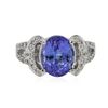 Image 3 : 18KT White Gold 3.74ct Tanzanite and Diamond Ring