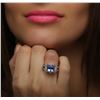 Image 5 : 18KT White Gold 3.74ct Tanzanite and Diamond Ring
