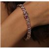Image 5 : 14KT Rose Gold 19.11ctw Multi-Color Sapphire and Diamond Bracelet