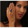 Image 5 : 14KT White Gold GIA Certified 8.92ct Tanzanite and Diamond Ring