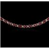 Image 4 : 14KT Yellow Gold 26.95ctw Ruby and Diamond Necklace