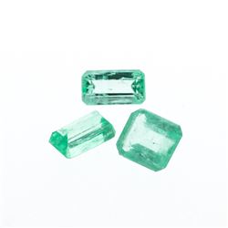 2.59cts. Natural Emerald Cut Emerald Parcel